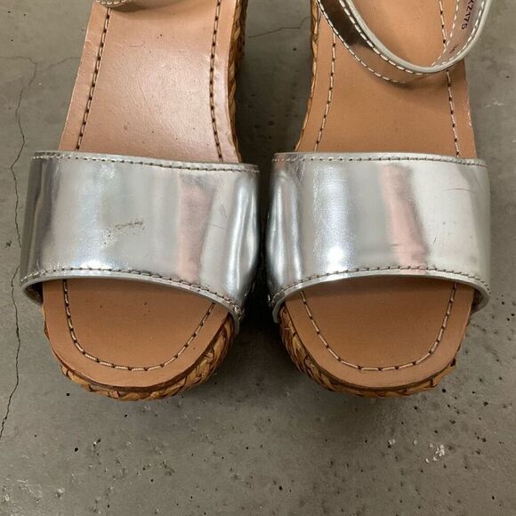 Prada Woven Metallic Wedges - Picture 6 of 11